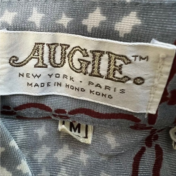 Vintage Rare 70’s AUGIE 100% Nylon Disco Race Car Theme Men’s Shirt! - Picture 5 of 6